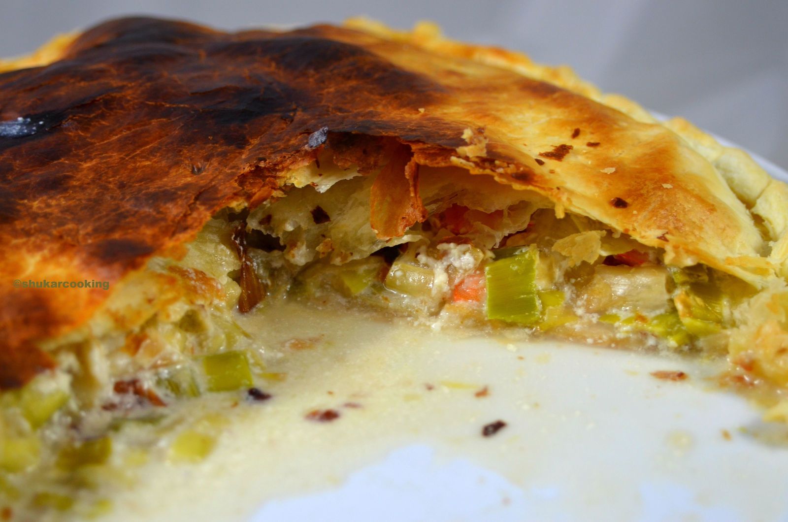 Tourte aux St Jacques et crevettes - Shukar Cooking