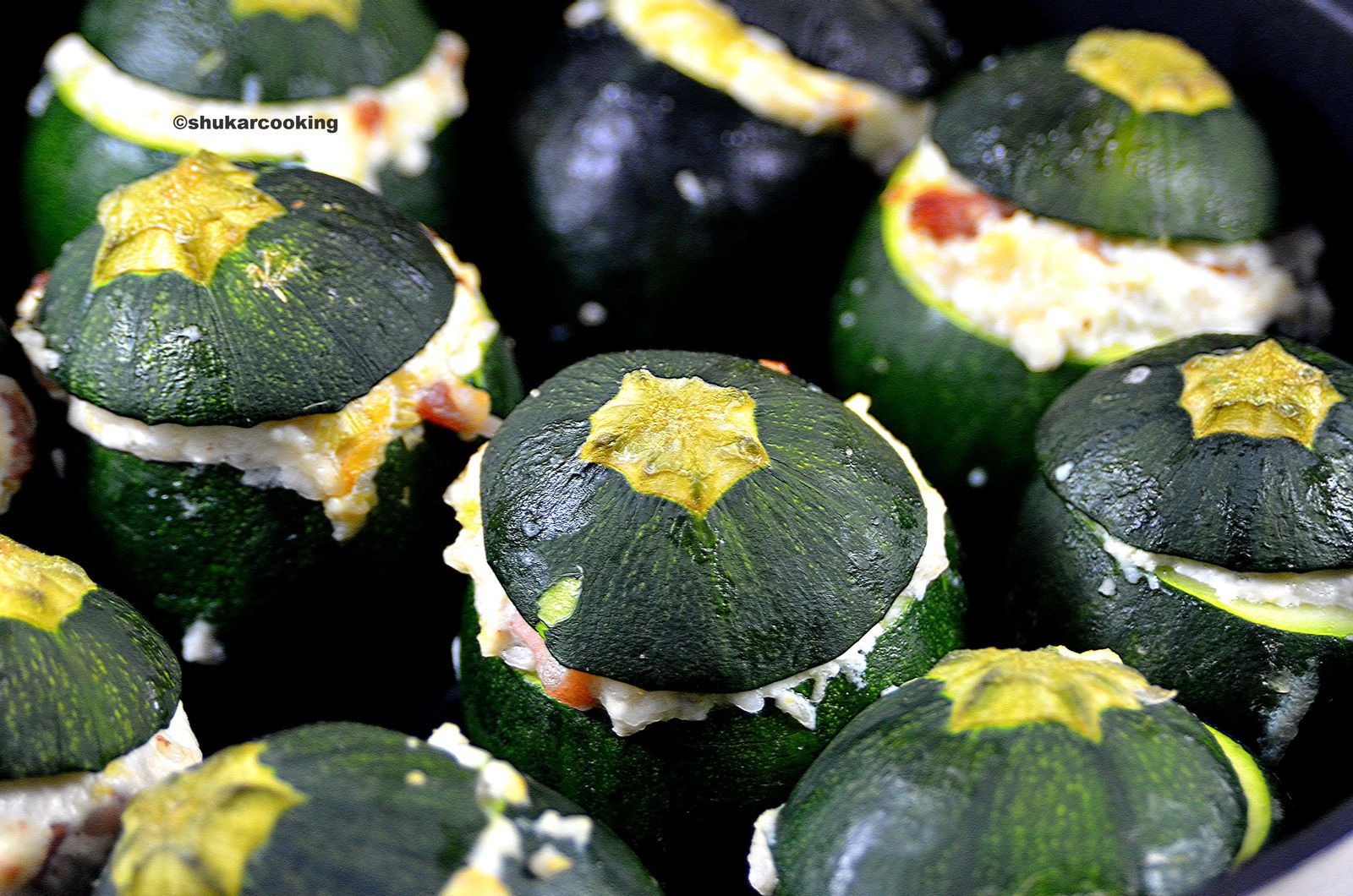 Courgette Farcies à La Brousse Et Lardons - Shukar Cooking