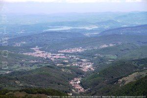 Pays d'Olmes - Lac de Montbel vus du mont Fourcat (2001m)