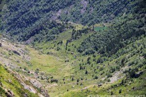 Vallée du Larnoum vue de La Calbe (2185m)