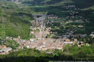 Bélesta vu de la croix du Millet