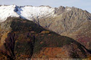 Cap de Fum - Pic de Sauve - Mont Hourre vus de Tignalbu (1787m)