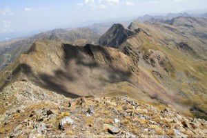 Pic de la Coume de Seignac - Pic de Mil Ménut vus du pic de Serrère (2912m)