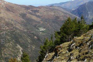 Lapège vu du pic de Risoul (1373m)