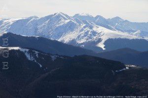 Massif du Montcalm - Pique d'Endron vus du Rocher de la Mirouge (1451m)