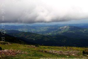 Vallée de Lesponne vue du roc de la Gourgue (1618m)