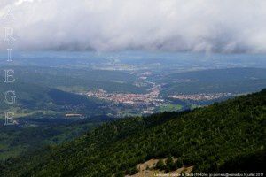 Lavelanet vue de la jasse de la Taula (1640m)