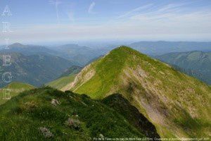 Pic de la Tèse vu du cap de Mont Sain (2276m)