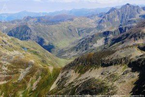 Coume de Varilhes vue du pic de Mil-Menut (2782m)