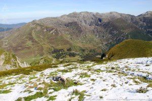 Port de Lers vu du mont Ceint (2088m)