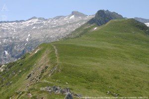 Col du Morech vu du pic des Planes (2063m)