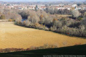 Vue sur Pamiers - Chemin du Mas Vieux