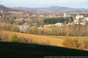 Vue sur Pamiers - Chemin du Mas Vieux