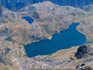 Etang de Soucarrane du pic de la Rouge (2902m)