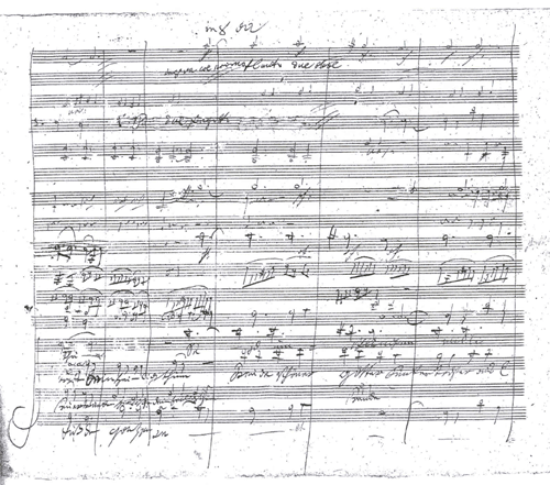 partition de la 9ème symphonie de Beethoven