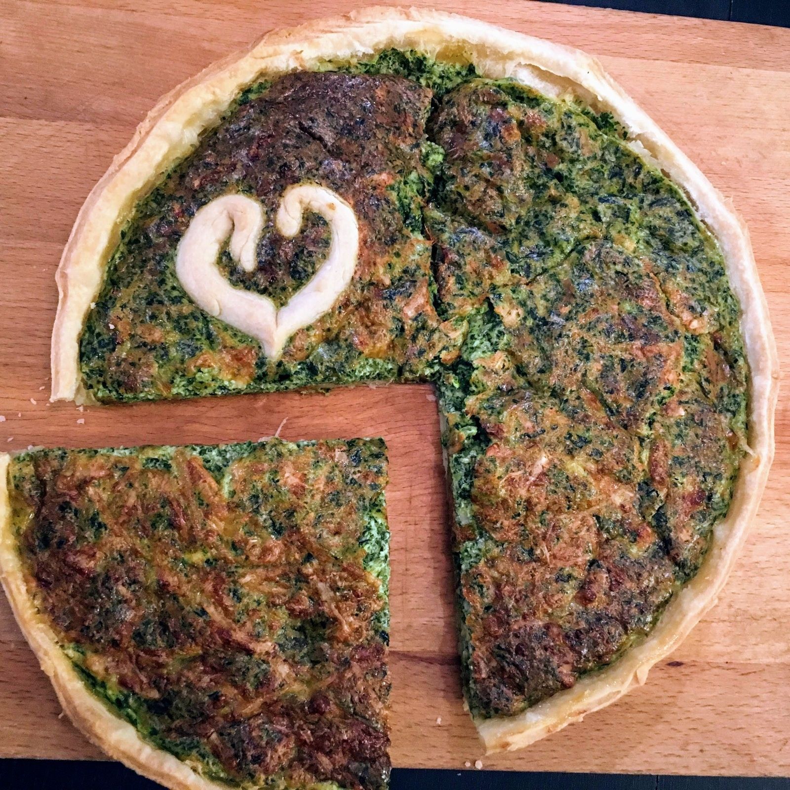 tarte aux épinard et au comté - Béné Cuisine