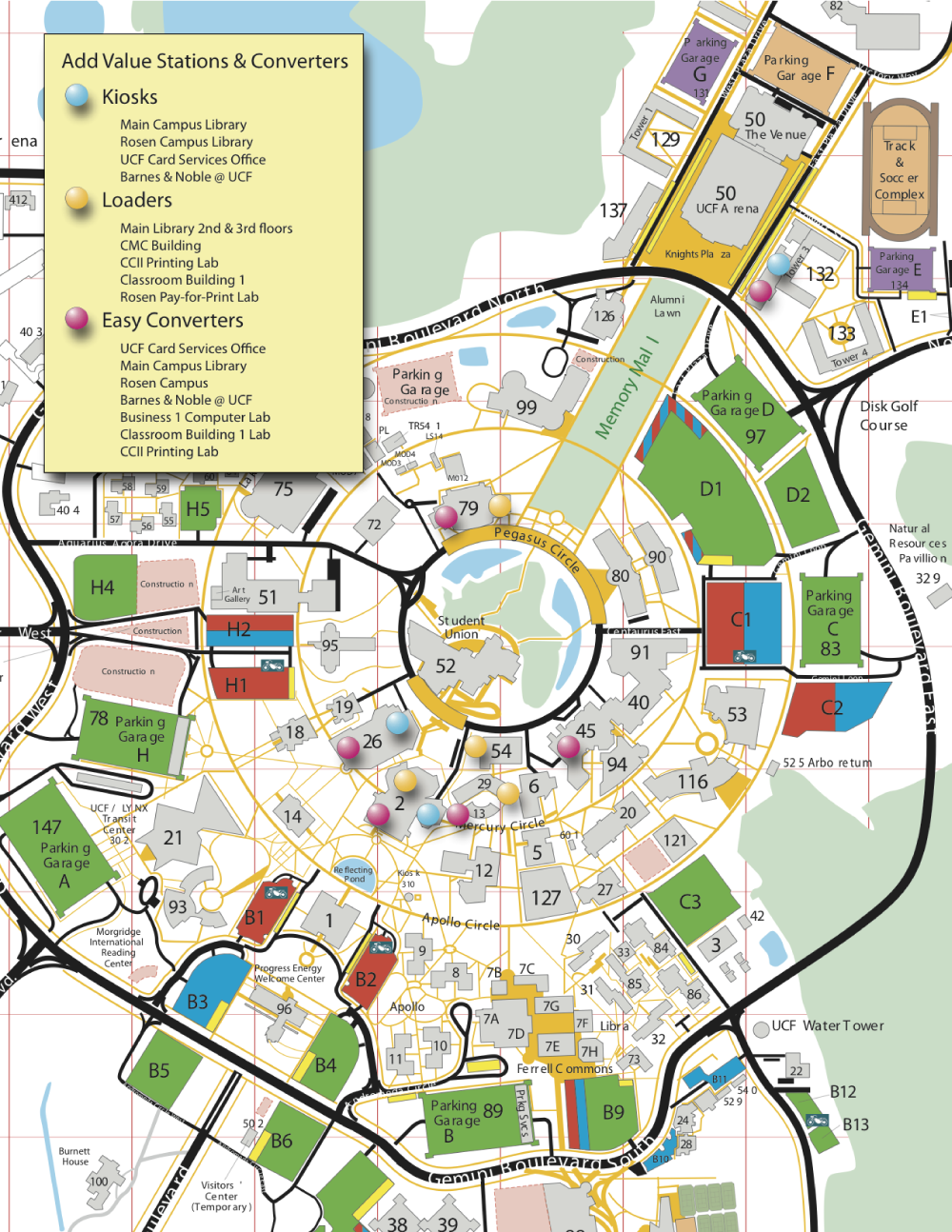 UCF Campus Map