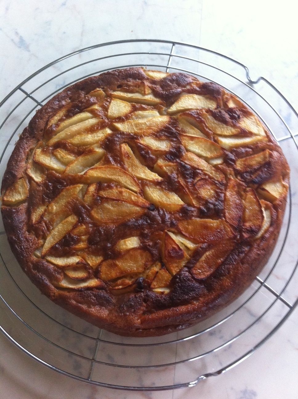 Quiche sucrée sans pate aux pommes - Les délices de Cintit