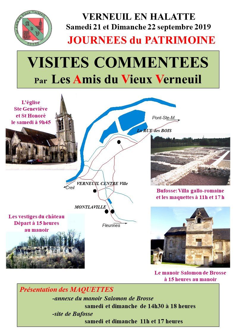 Journées européennes du Patrimoine 2019 à Verneuil-en-Halatte - Les Amis du  Vieux Verneuil