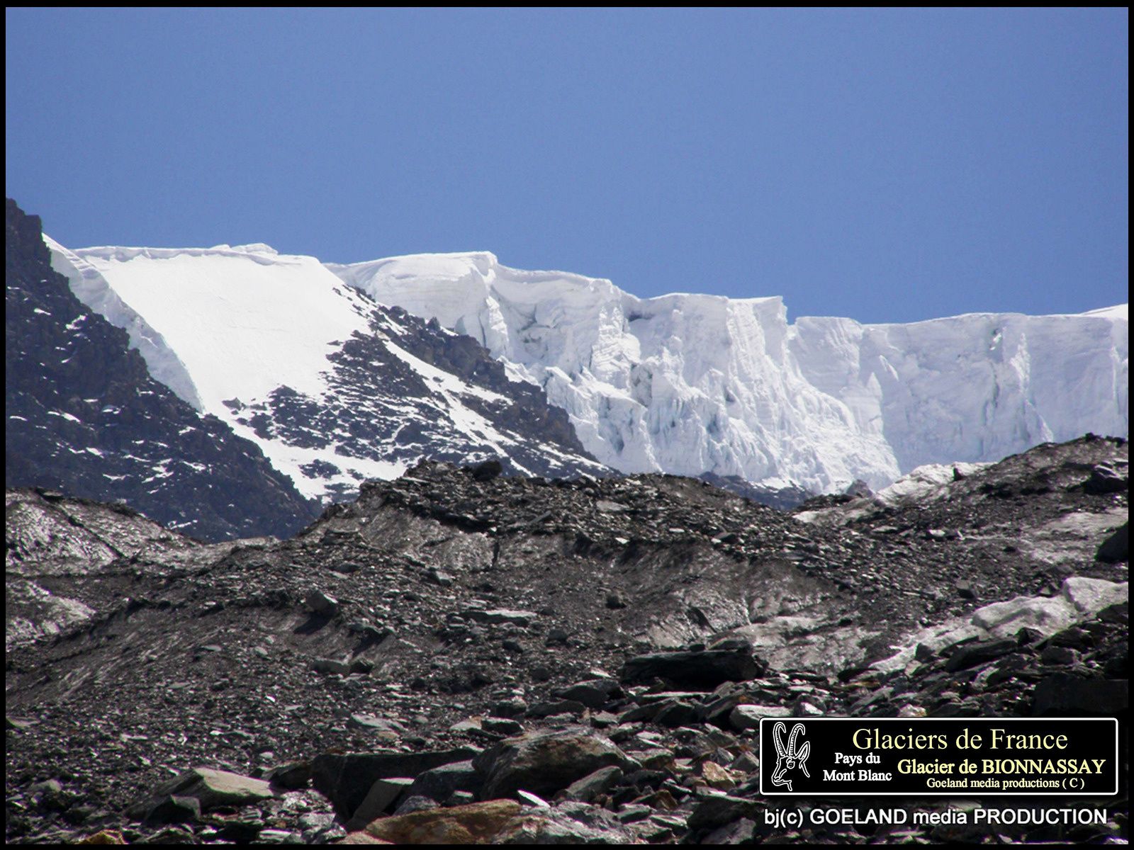 Itineraire d'accès au refuge du GOUTER - FRONT du GLACIER de BIONNASSAY