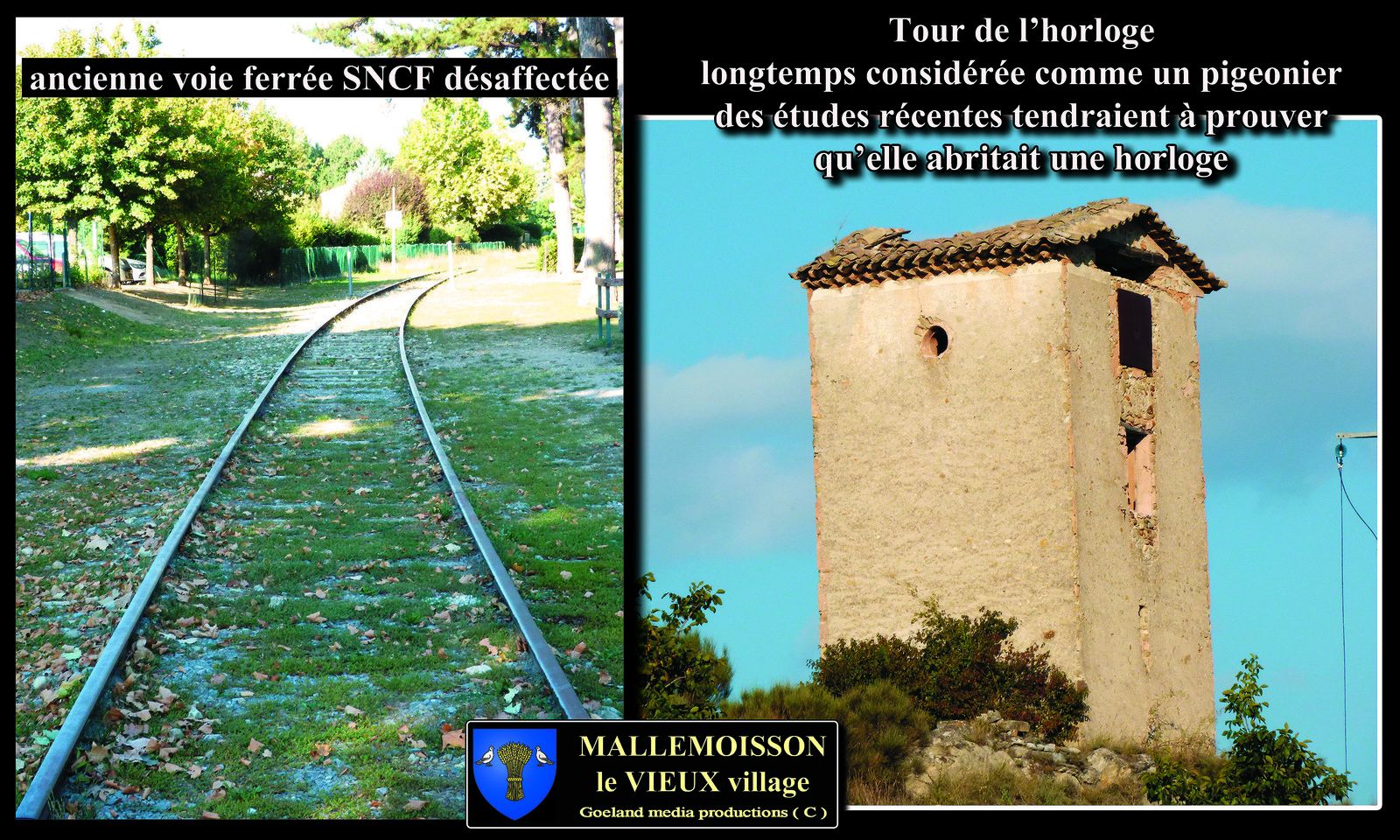 tour de l'horloge à Mallemoisson - les - grillons ( Alpes de Haute Provence )