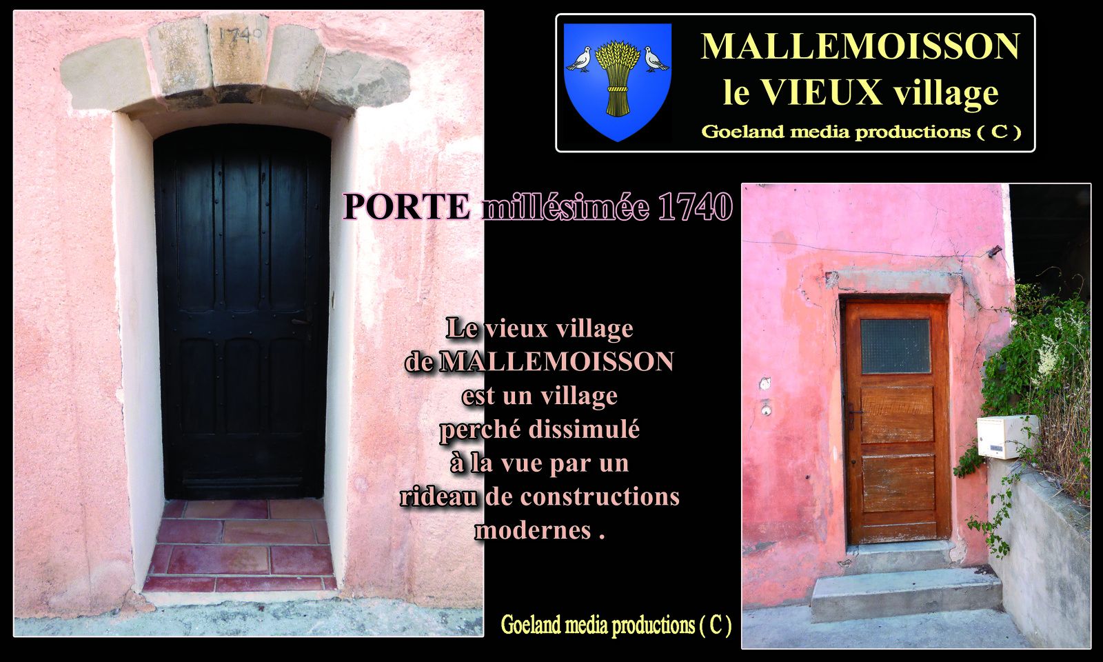 MALLEMOISSON ( Le Vieux Village ) commune de Mallemoissonles