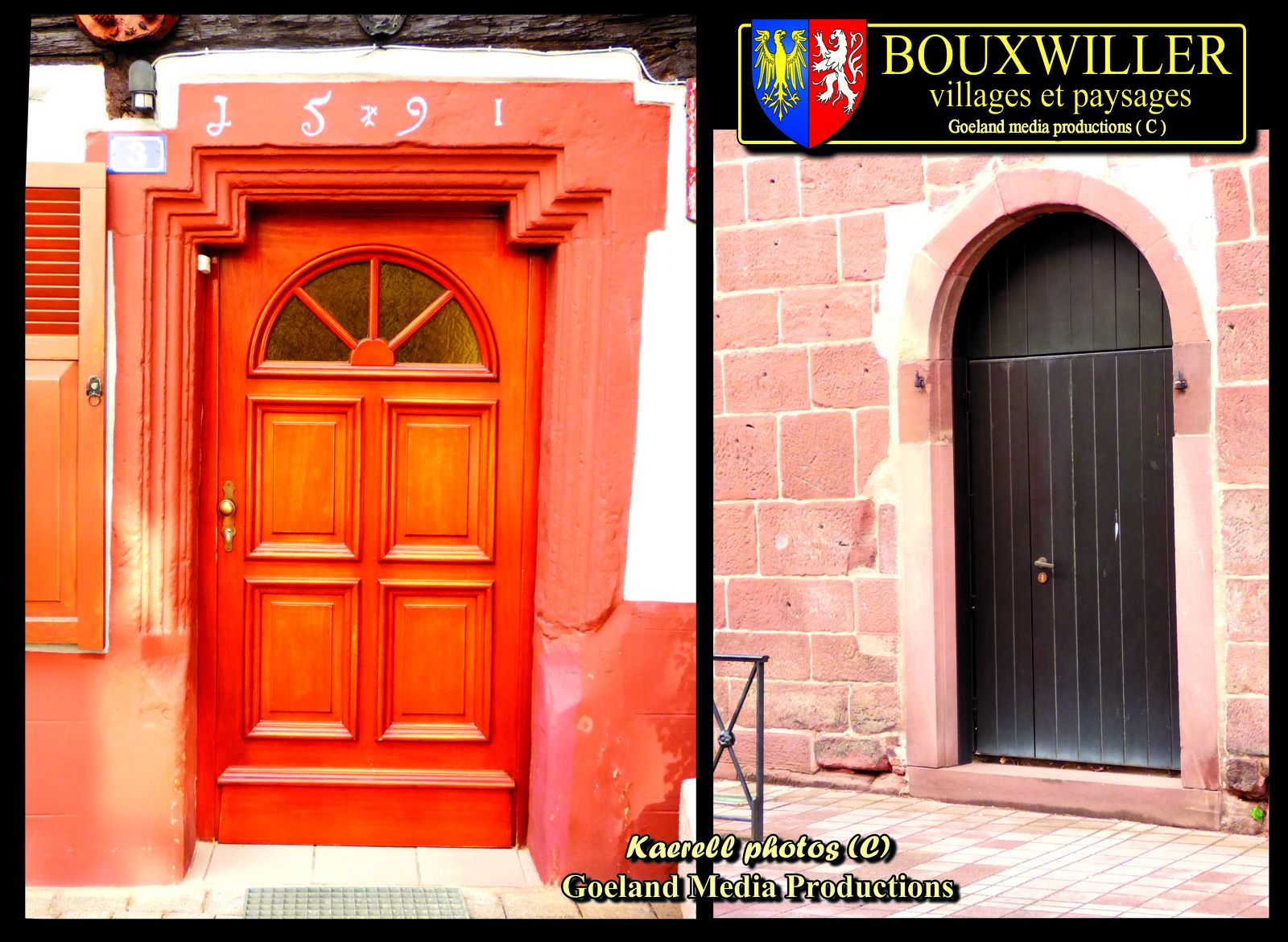 Portes à bouxwiller ( bas rhin ) - alsace - grand est - patrimoine