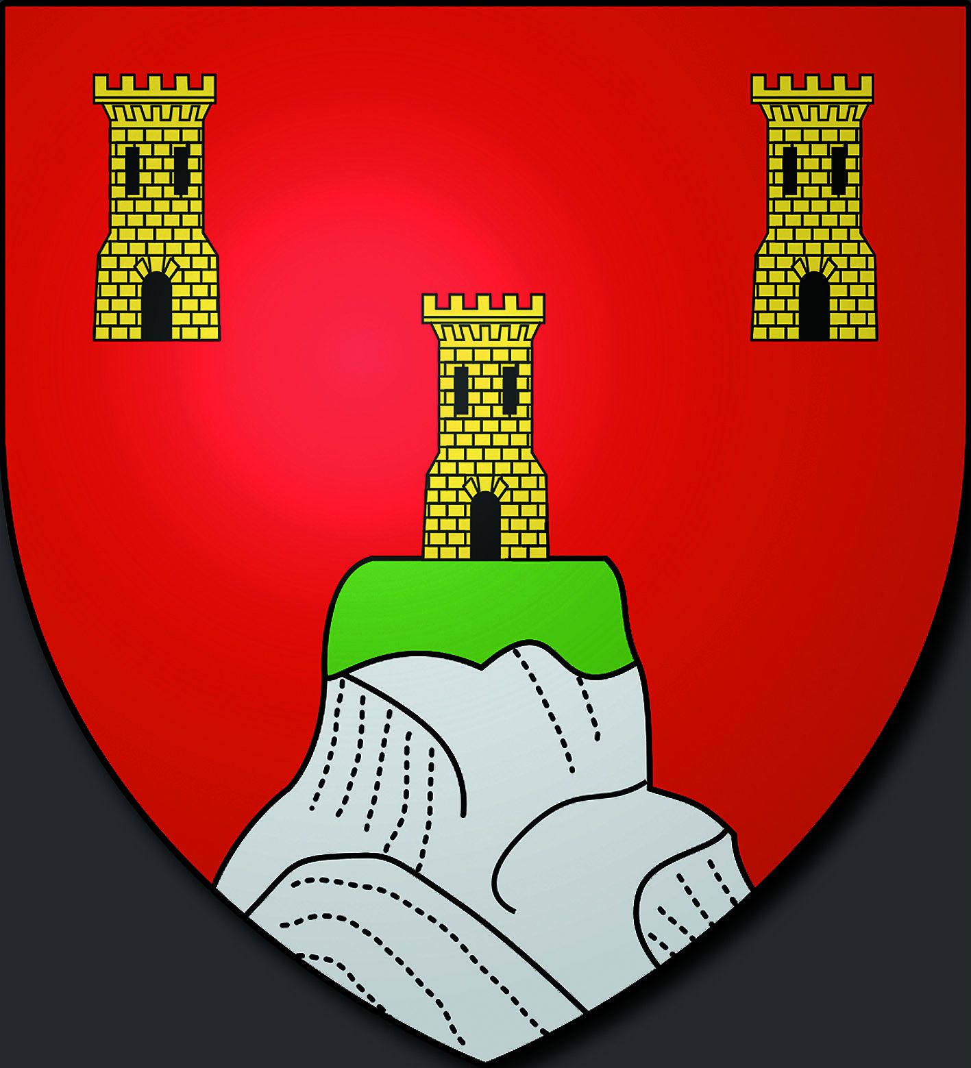 Blason - Montfort - luberon - alpes de Hte Provence - montagne de lure - Durance