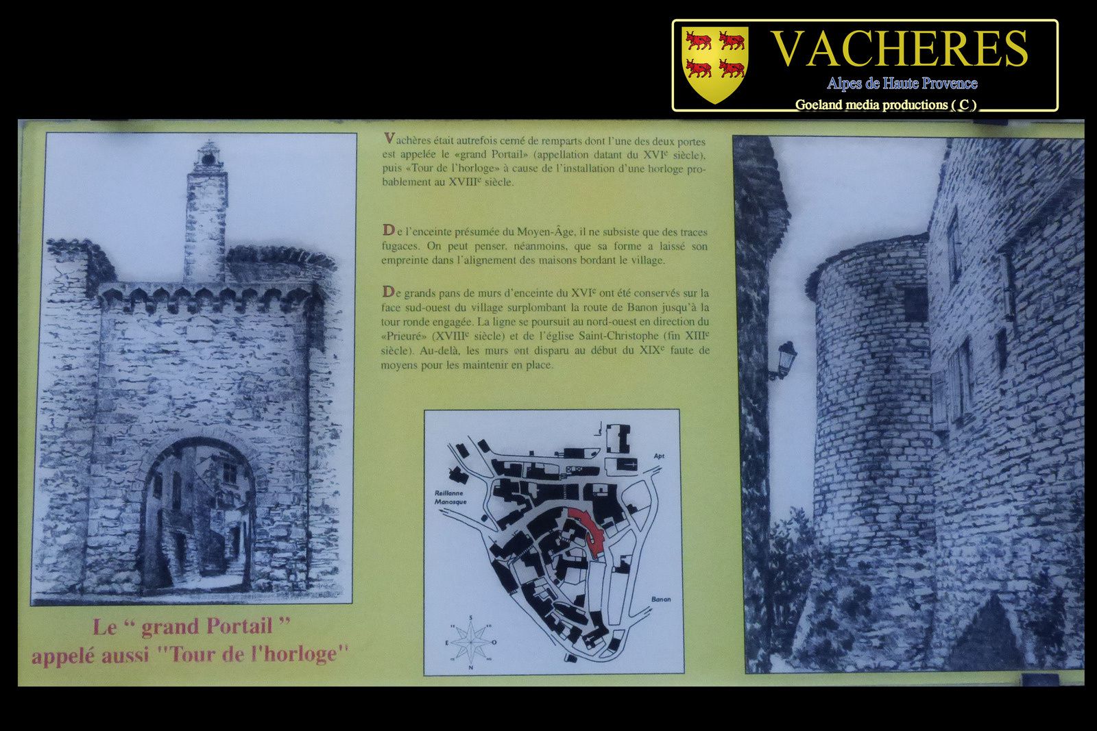 village de Vachères - Remparts - moyen age - haute provence