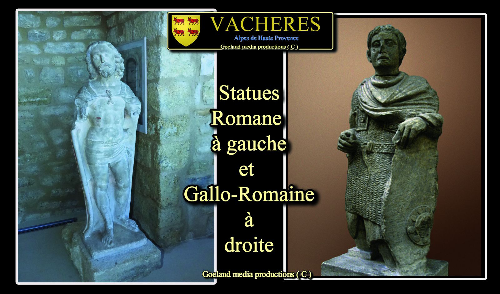 Statuaire de Vachères - luberon - haute provence - antiquité