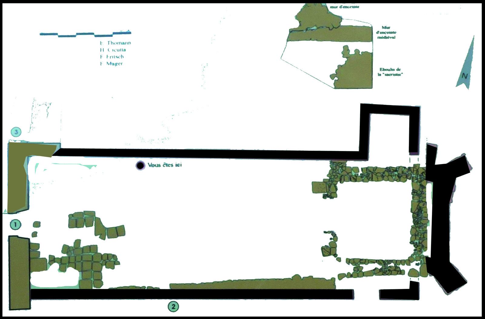 plan de l'église de Heidenkirche - Gd Est - lorraine - alsace