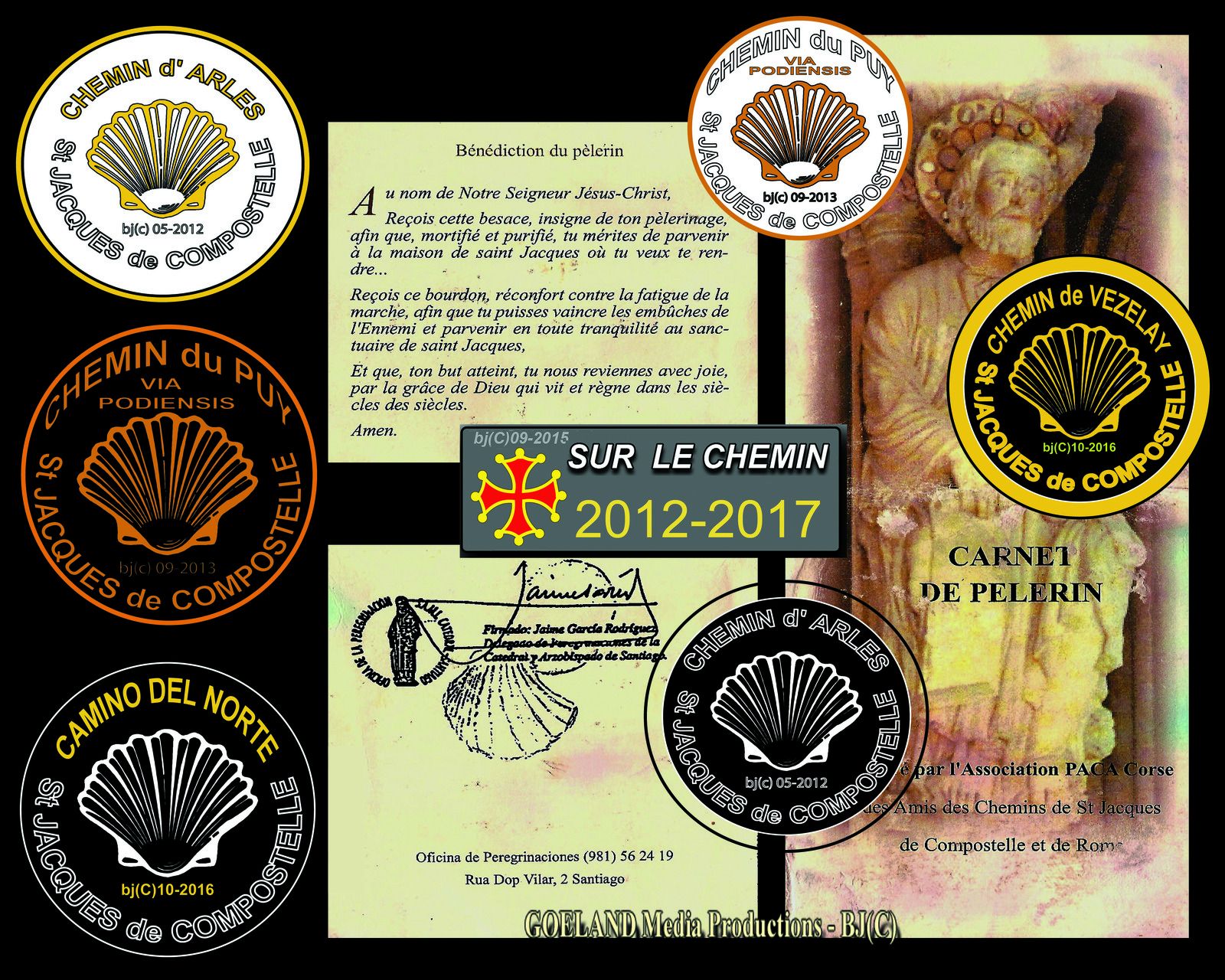 Nos CHEMINS de COMPOSTELLE - 2012 - 2013 - 2014 - 2015 - 206 - 2017