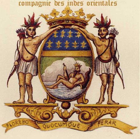 Blason et SCEAU de la COMPAGNIE des INDES ORIENTALES création de COLBERT grand ministre de France