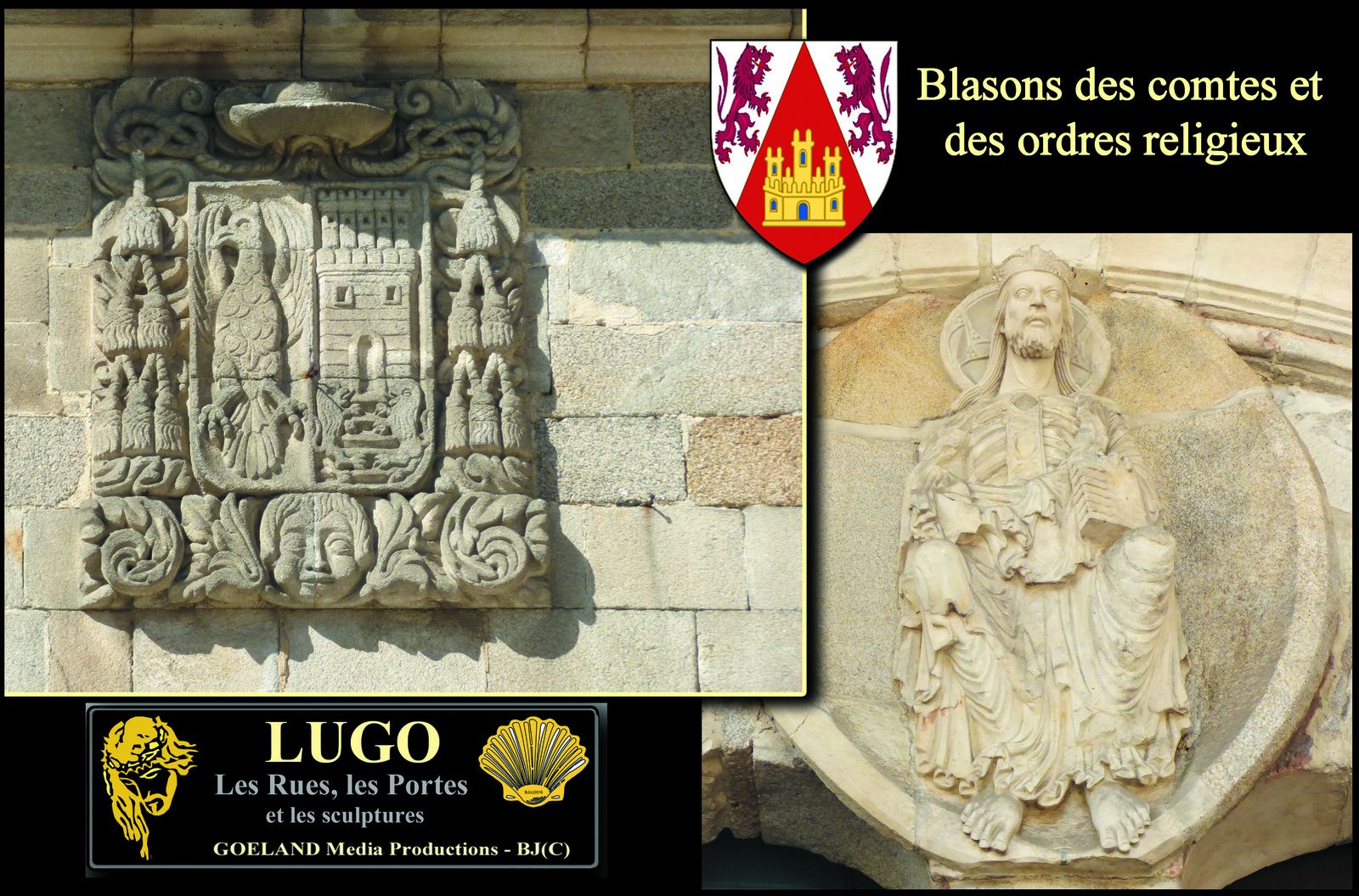 sculptures et blasons de lugo