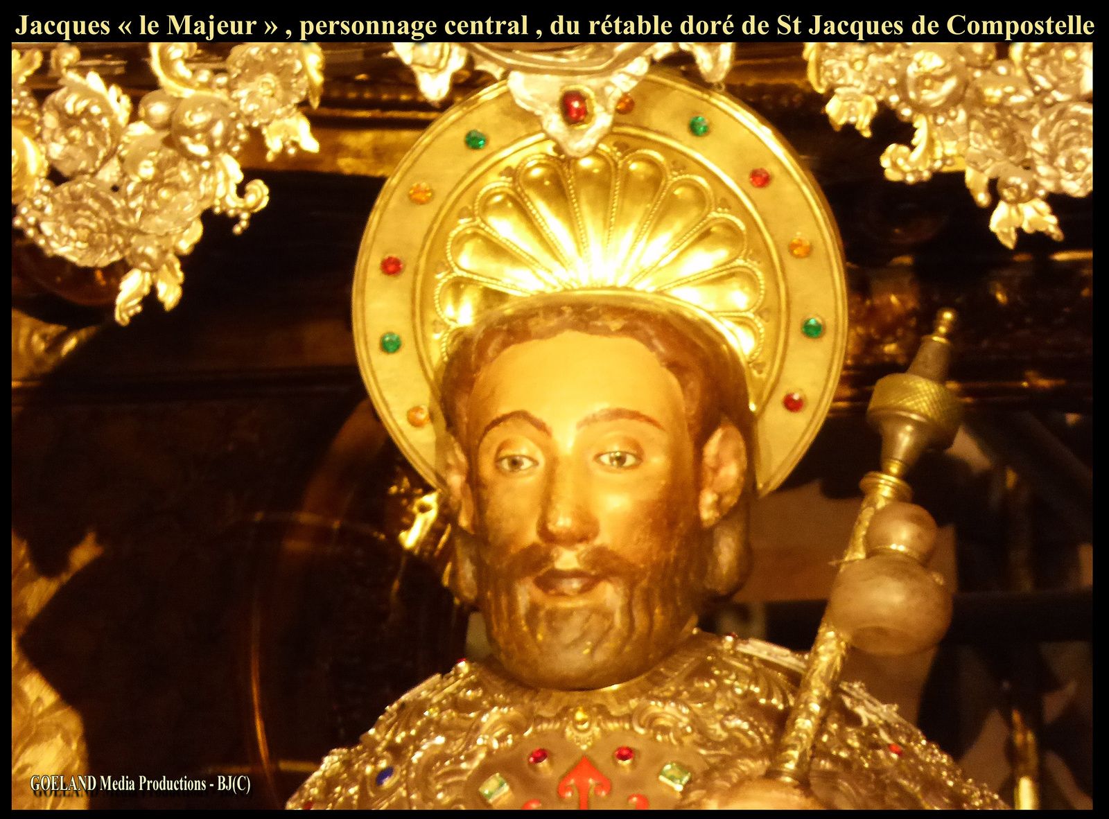 SAINT JACQUES en MAJESTE ( Compostelle ) en Galice - Espana