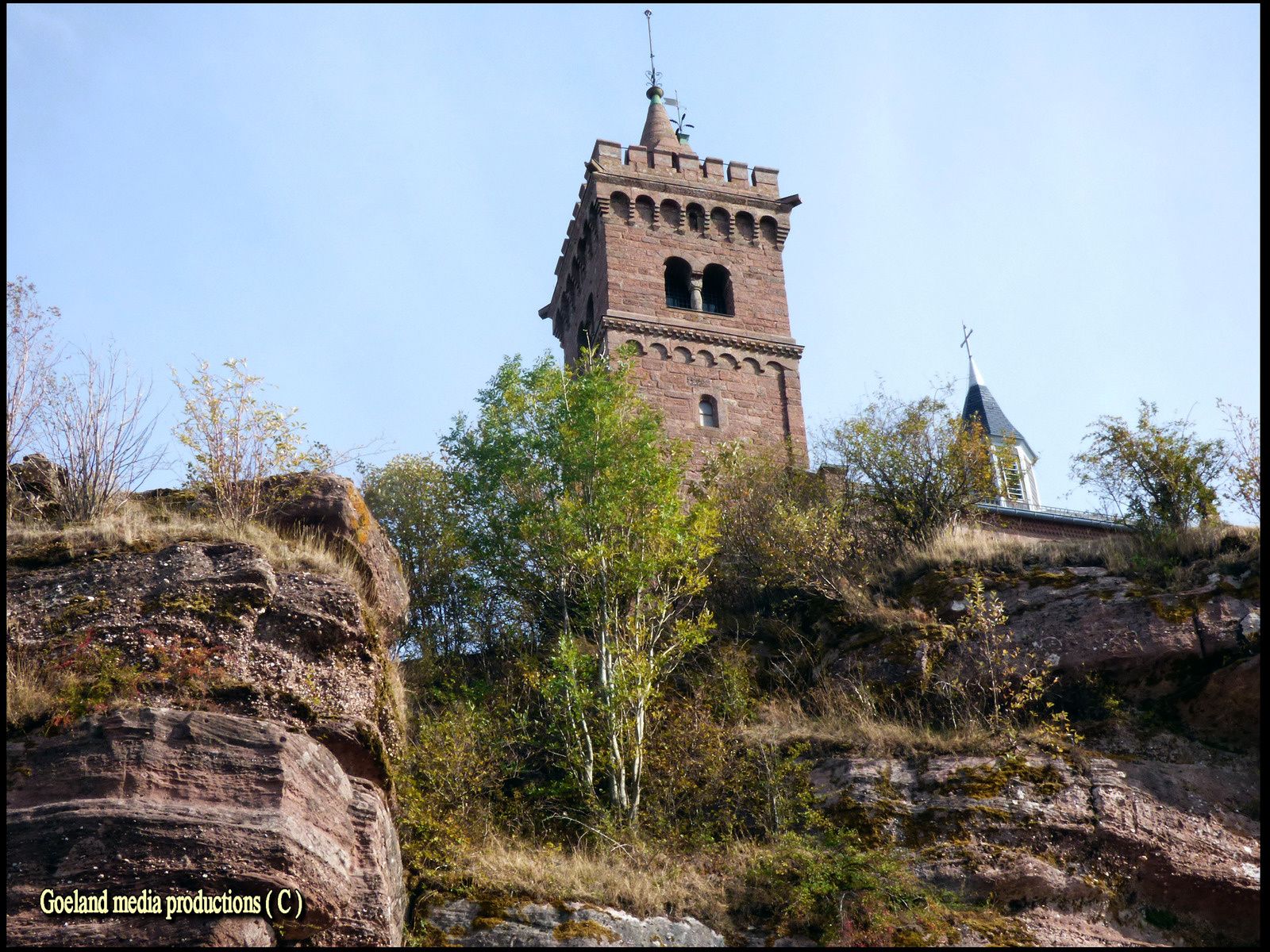 Rocher gréseux du Dabo ( Moselle ) Lorraine - léon IX
