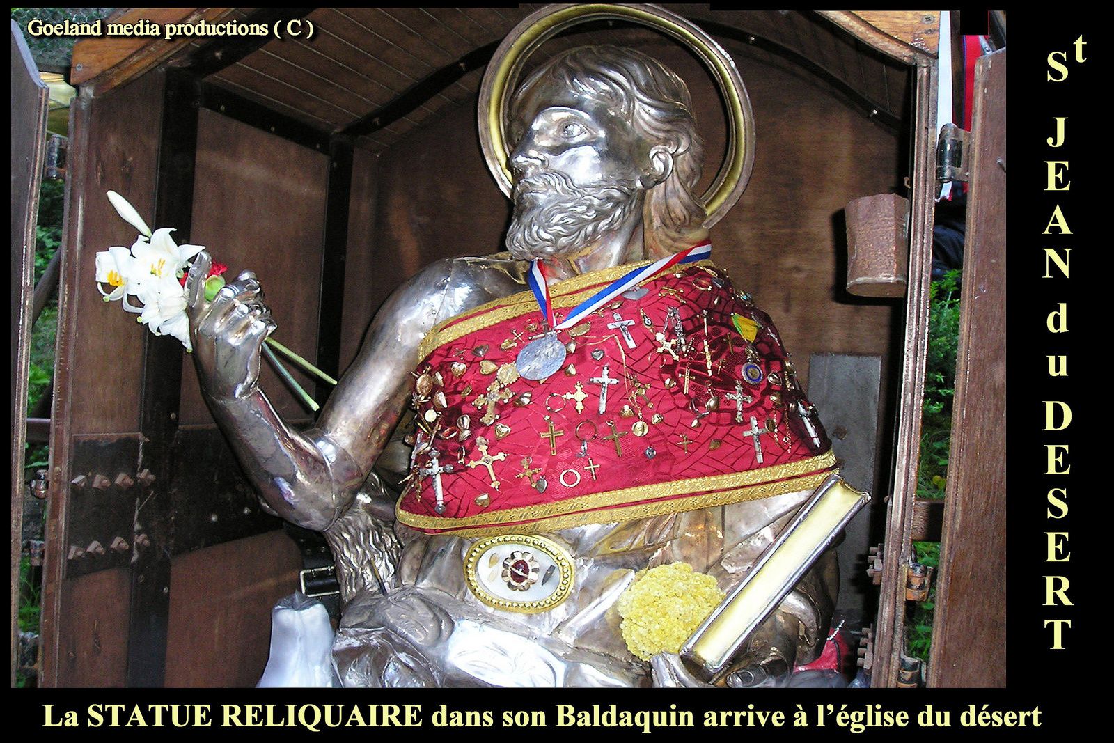Reliquaire de St JEAN BAPTISTE pélerinage d' ENTREVAUX ( PACA - Alpes de Haute Provence )