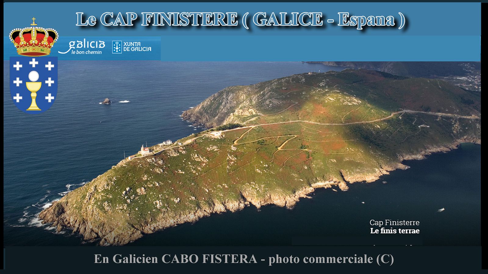 CABO FISTERRA ( Galicia - Espana ) - vue aérienne