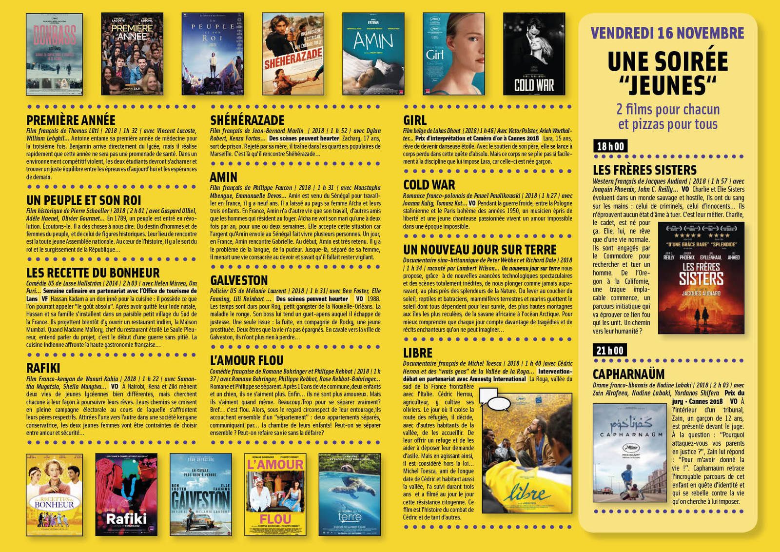 Passez nous voir, on a quelques bonnes surprises pour vous ! Cinéma