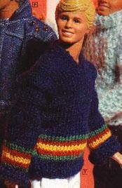 Pull au tricot pour Ken