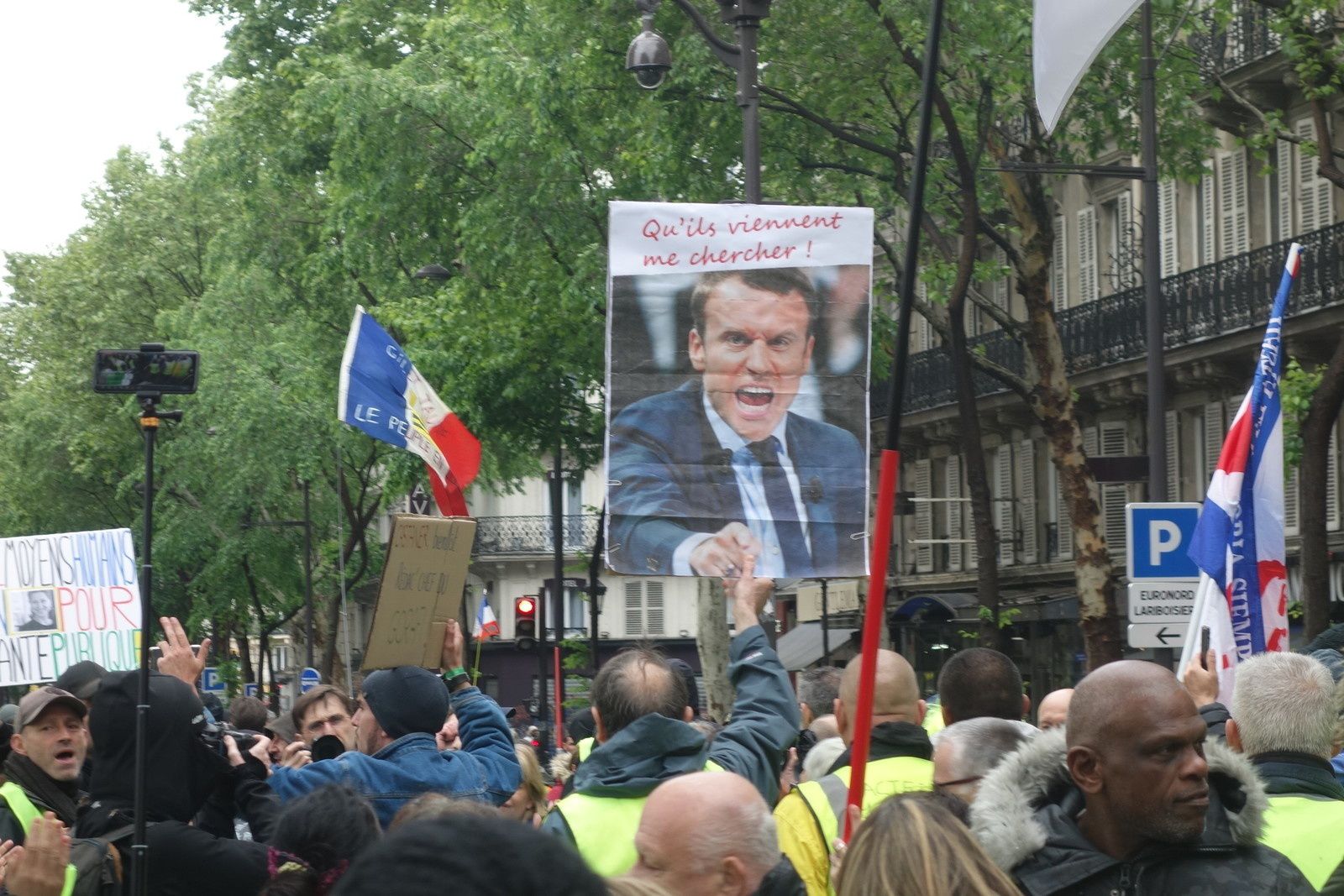 Dans la manifestation des Gilets jaunes à Paris, le 4 mai dernier.