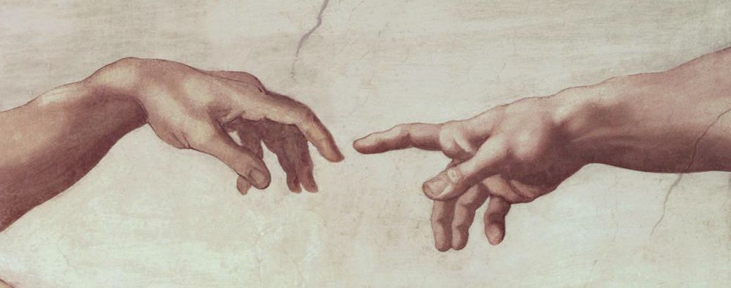 Fragment de la naissance d'Adam (prise sur internet car photos interdites dans la Chapelle Sixtine)
