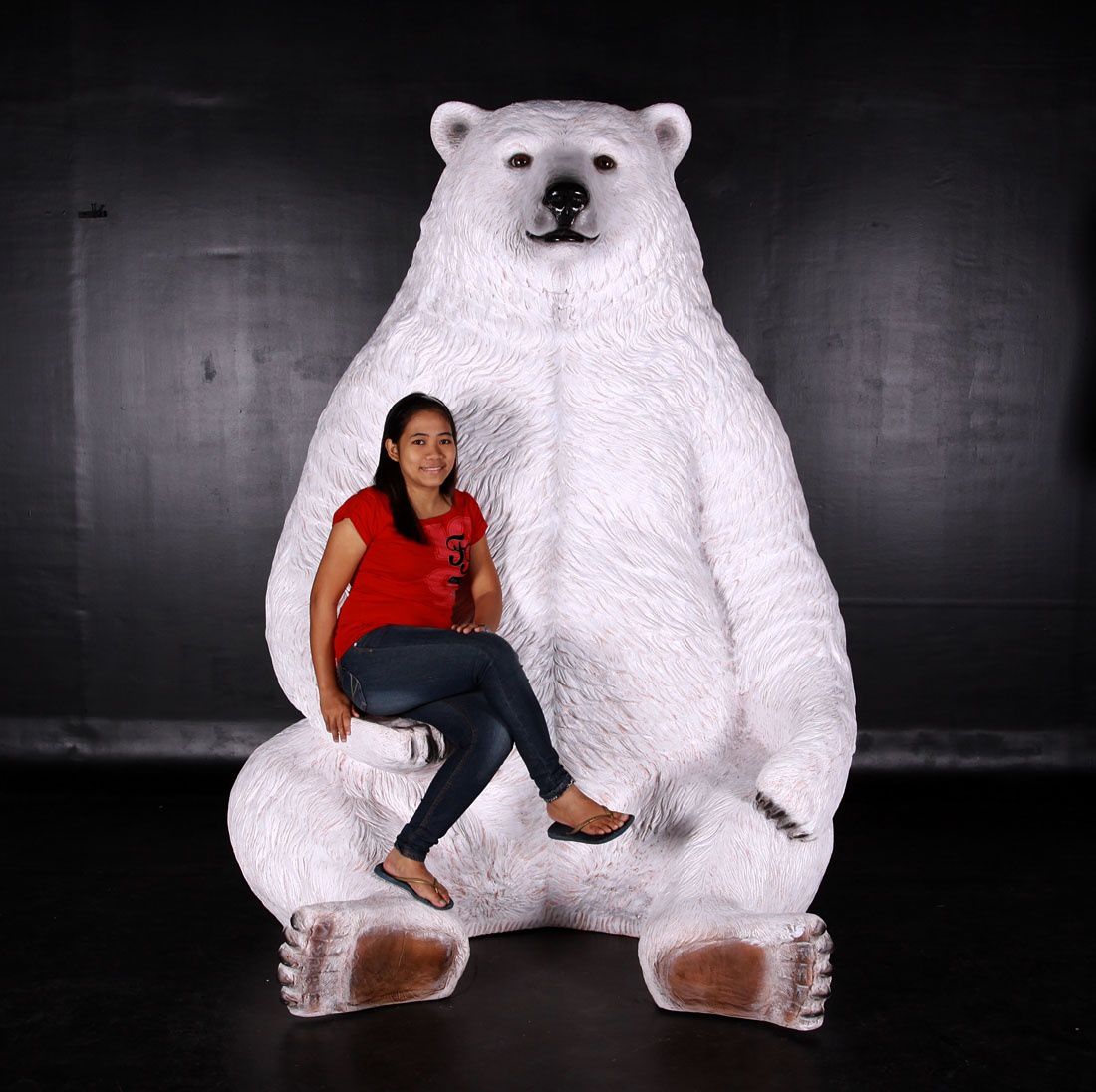 Ours blanc géant : tout simplement impressionnant !!! - Animaux et statues  en résine de NLC Déco