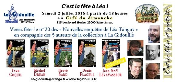 Rendez-vous à Saint-Brieuc avec 5 auteurs de Léo Tanguy