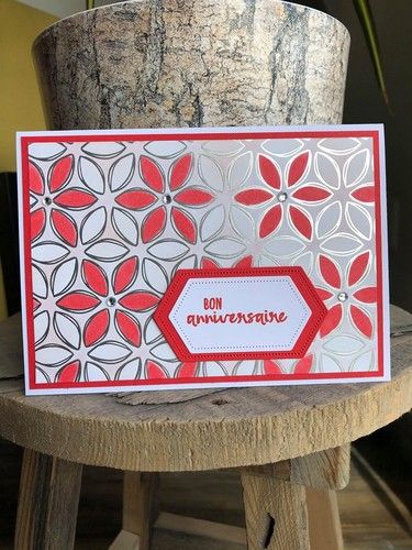 papier Stampin'up sale a bration floraison miroitante