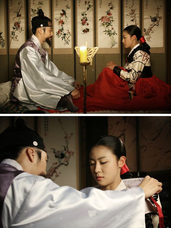 La première nuit du couple (une scène du film "Hwangjini")