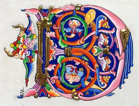 Oeuvre artistique de la semaine : Enluminures médiévales