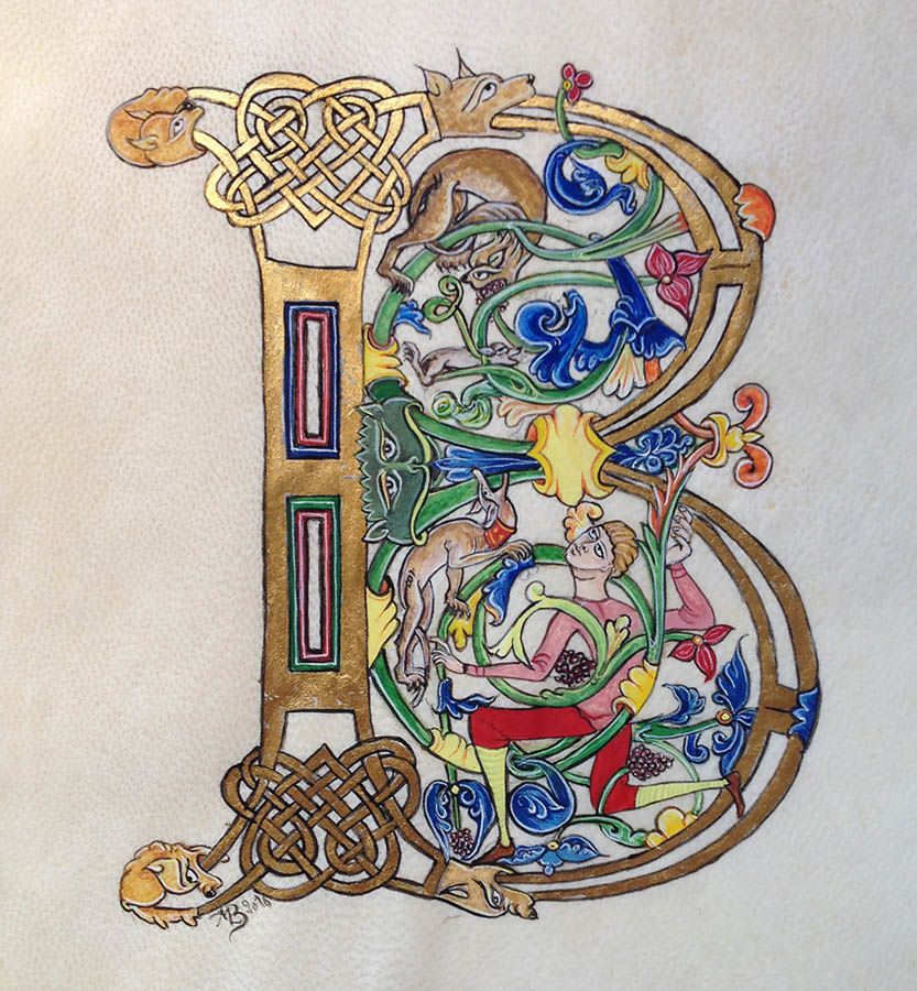 Oeuvre artistique de la semaine : Enluminures médiévales