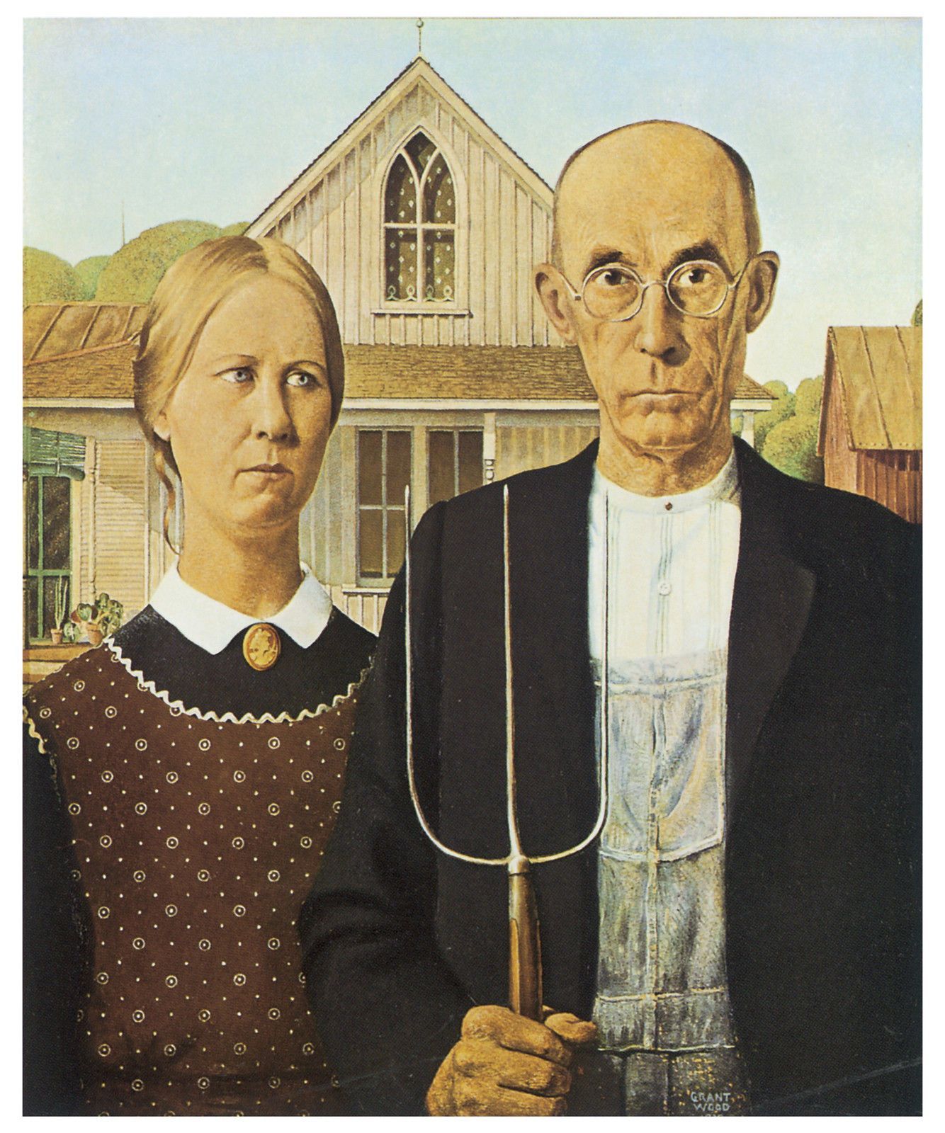 Oeuvre de la semaine : American Gothic - Le cahier de vie des CM1-CM2