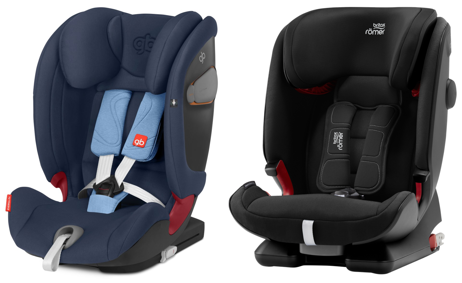 Comparatif GB Everna-fix et Britax Advansafix IV - Sécurange